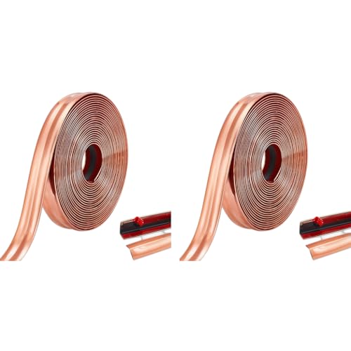 HASTHIP® 1 Roll Rose Gold Wall Molding Trim Apply Table Edge Door Frame Baseboard Corner Guards Caulk Strip 9.84ft x 0.78in 2PCS HASTHIP® 1 Roll Rose Gold Wall Molding Trim Apply Table Edge Door Frame Baseboard Corner Guards Caulk Strip 9.84ft x 0.78in 2PCS